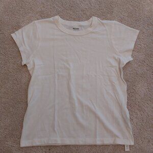 Madewell Perfect Vintage Tee Shirt Small White NEW